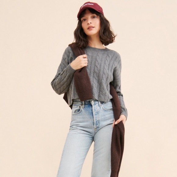 Madewell Sweaters - Madewell Emilia Cable Cashmere Pullover – Size Small